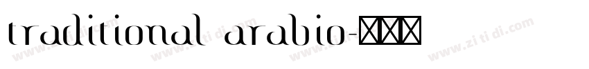 traditional arabio字体转换 traditional arabio字体转换